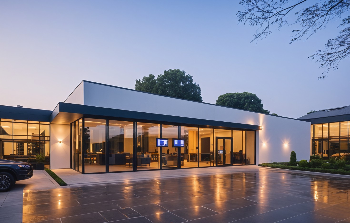 Modularer Büro-Logistikpavillon 108 m²